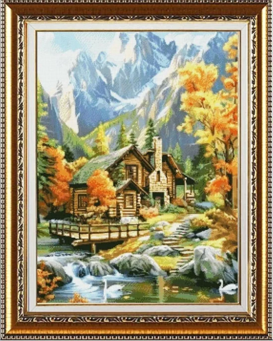 Сезонни пейзажи Есенна прохлада в планината