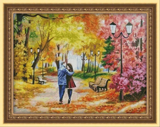 Сезонни пейзажи Есенна разходка в парка