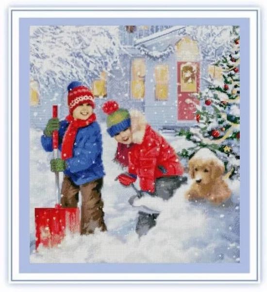 Сезонни пейзажи Коледна игра