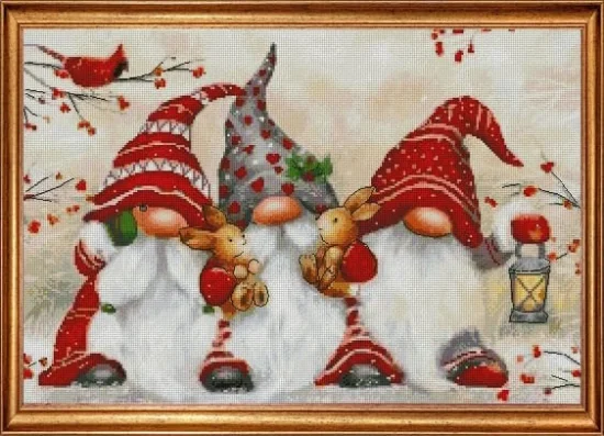 Сезонни пейзажи Коледни гномчета