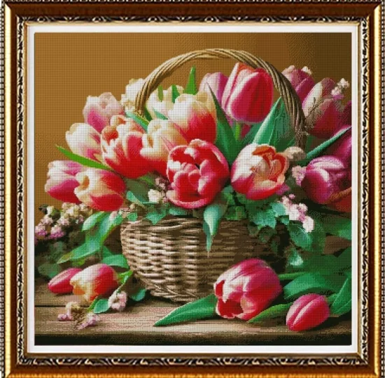 Цветя Кошница с лалета