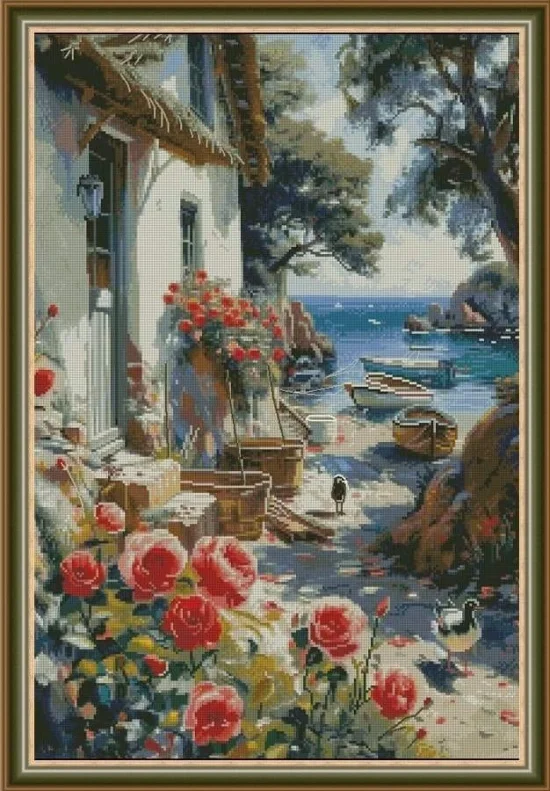 Сезонни пейзажи Крайморска къща