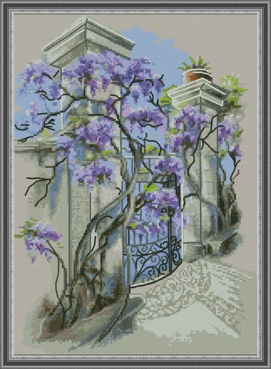 Сезонни пейзажи Красиви глицинии