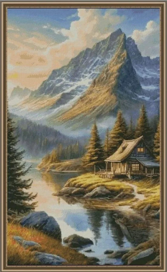 Сезонни пейзажи Къща в планината