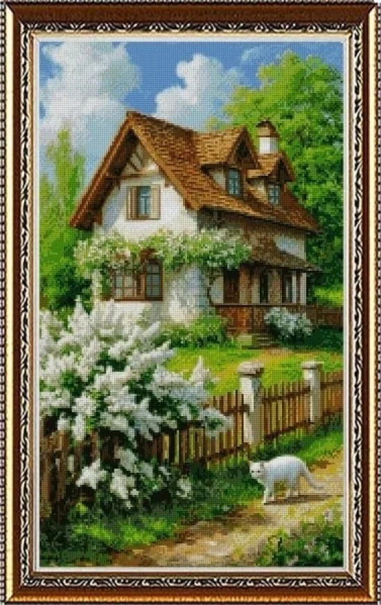 Сезонни пейзажи Къщата с белия люляк