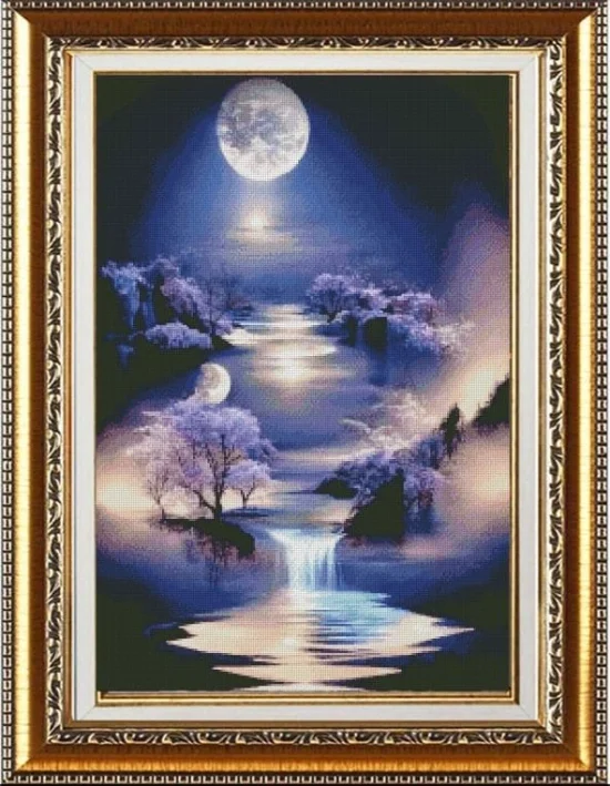 Сезонни пейзажи Лунна светлина