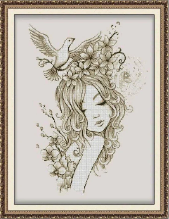 Образи Момиче с гълъб