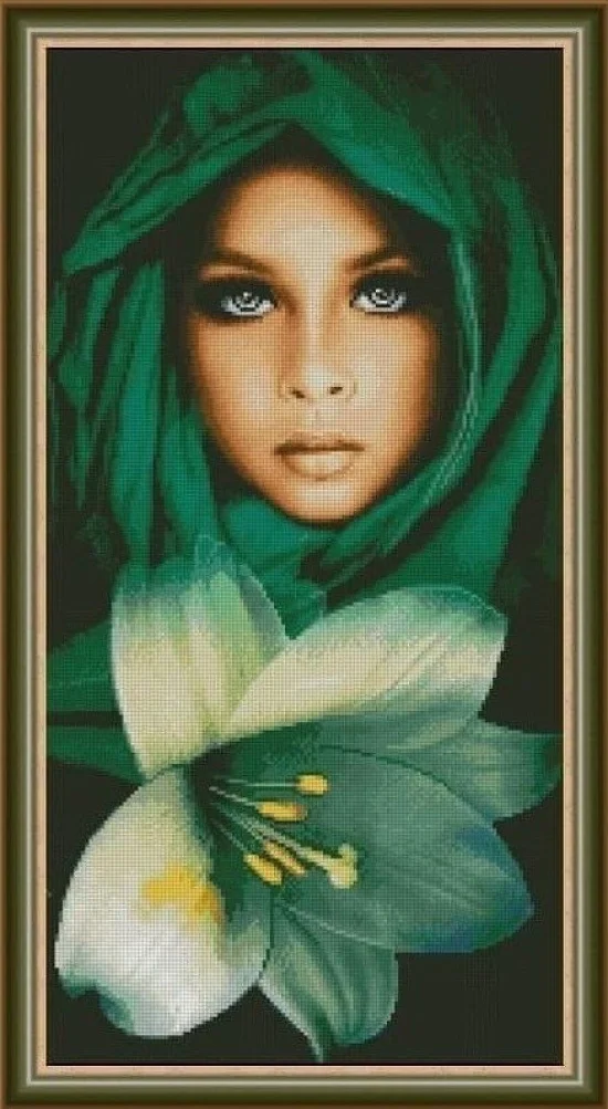 Образи Момиче с лилиум