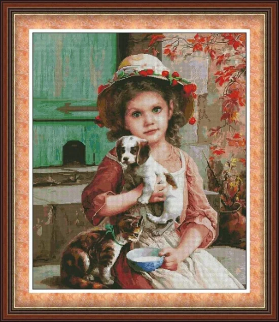 Детски Момиченце с приятели