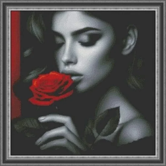 Еротика Момичето с червената роза