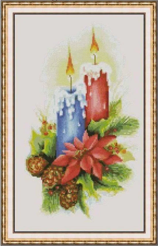 Сезонни пейзажи Новогодишни свещи