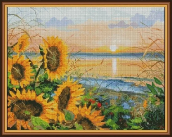 Сезонни пейзажи Посрещане на слънцето