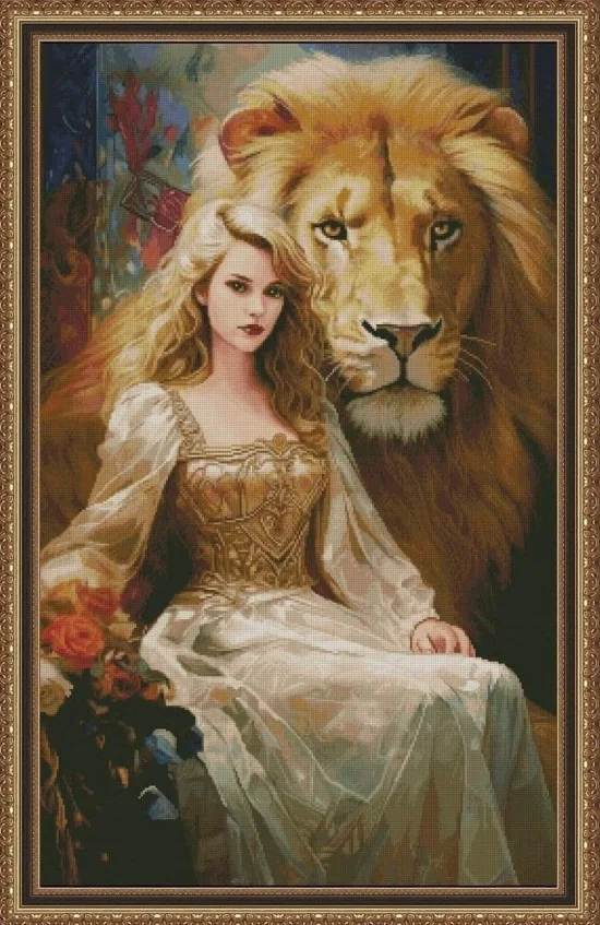 Образи Русокоска и лъва