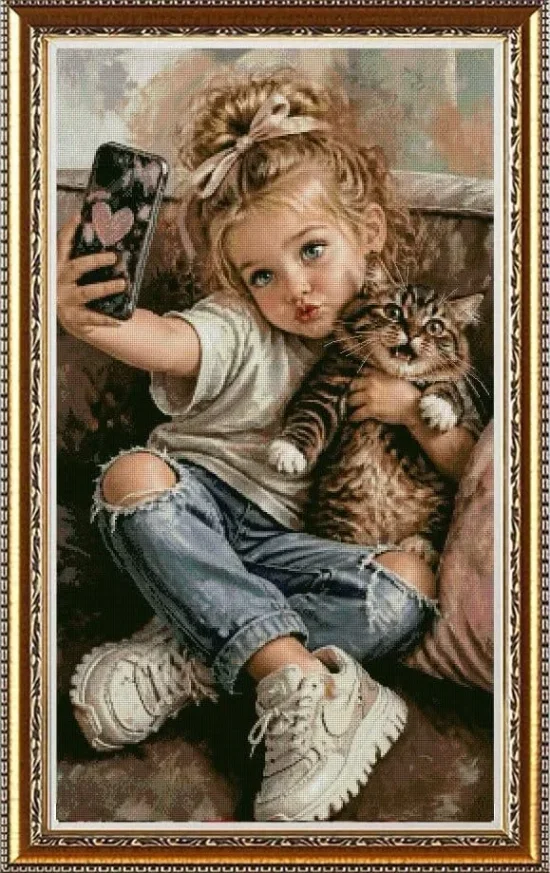 Детски Селфи с котарака