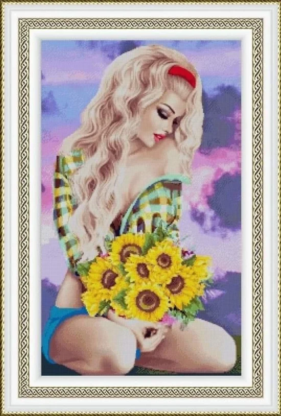 Еротика Слънчогледово момиче