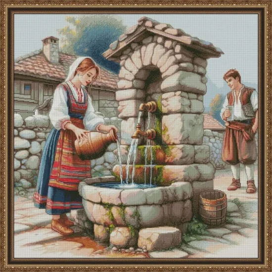 Фолклор Среща край чешмата