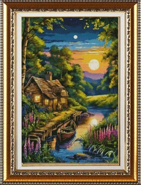 Сезонни пейзажи Тиха нощ