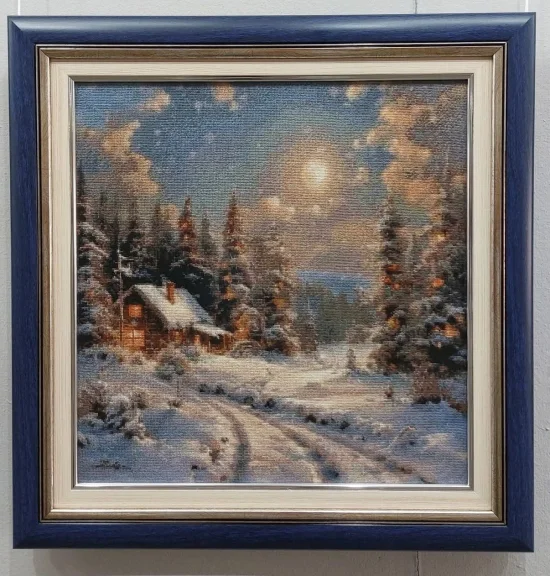 Зимна вечер на село