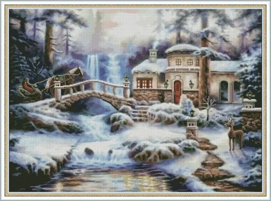 Сезонни пейзажи Зимно вълшебство 2